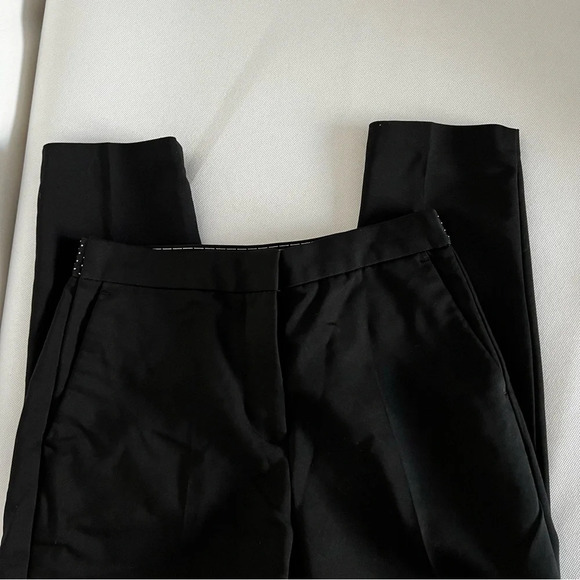 Zara Basic Collection Size Small Trouser Pants Work Business Side Pockets Black - Picture 6 of 8